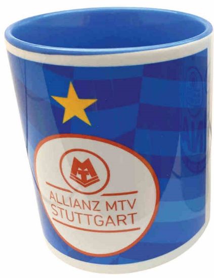 Bild von Tasse Meisterstern Logo blau